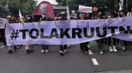 Demo RUU TNI Disahkan, Mahasiswa Ungkapkan Kekecewaannya